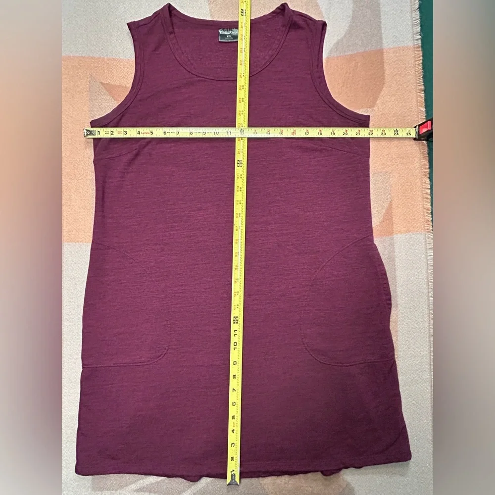 Plumb cozy house dress with pockets, XL